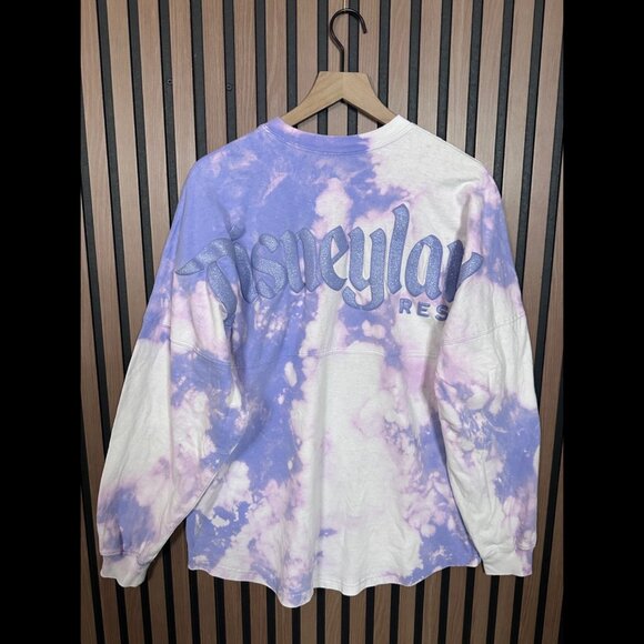 Disney Spirit Jersey Medium Adults Purple Tie Dye Disneyland Resort 1 of 1 Relax